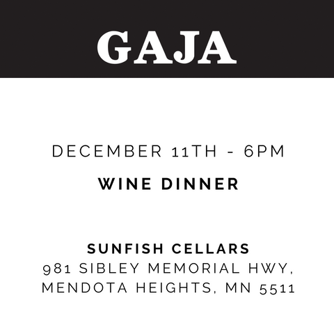 Gaja Wine Dinner 12/11