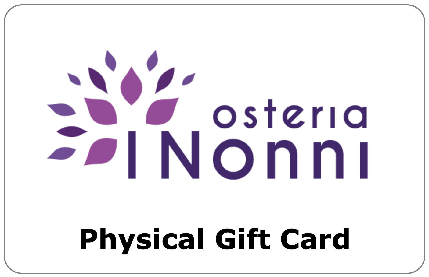 I Nonni Physical Gift Card