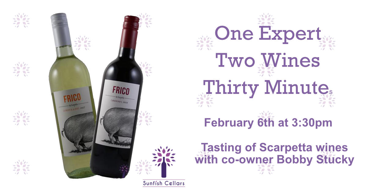 Wines for the February 13th Zoom Tasting
