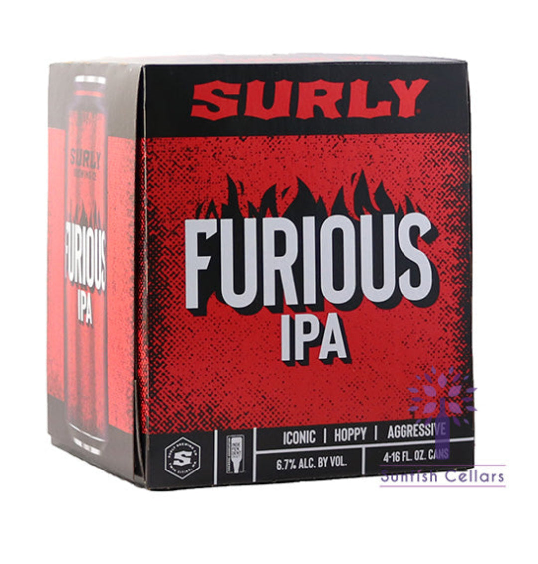 Surly Furious IPA 4 Pack 16oz Cans